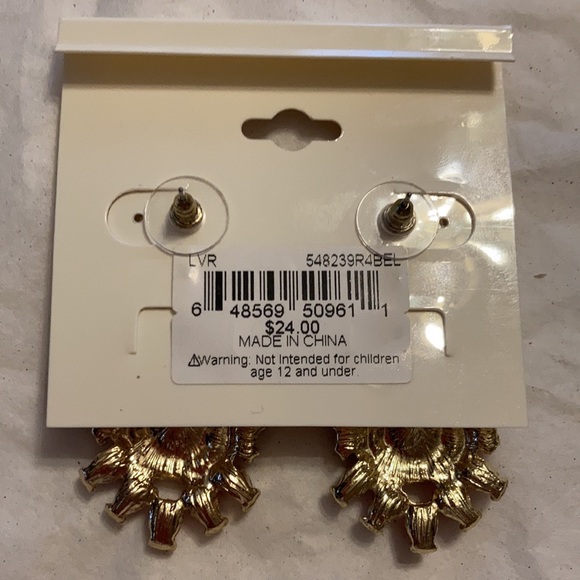 Erica Lyons red earrings, new with tag - Picture 5 of 6